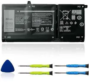 OUWEE JK6Y6 Laptop Battery Compatible with Dell Latitude 3410 3510 Vostro 5300 5401 5501 Inspiron 5300 5401 5408 5501 5508 5400 7405 7300 7500 2-in-1 Silver Series H5CKD 0C5KG6 0CF5RH 11.25V 40Wh