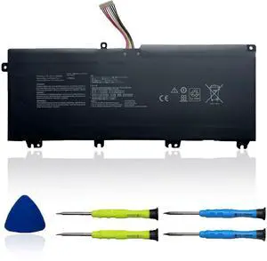 OUWEE B41N1711 Laptop Battery Compatible with Asus TUF Gaming FX705DT-AU068T FX705DD FX705DU FX705DY-AU072 FX705GM FX705GE FX705GD Series B41Bn95 B41Bn9H 15.2V 64Wh 4110mAh(Long Cable)