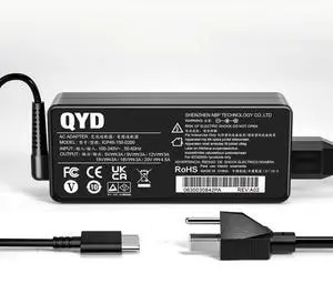 QYD 90W USB C Laptop Charger for Lenovo Yoga Series 380 720 730 910 920 930 X61S X270 X280X 290 X380 X140e X390 X395 C740-14 C930 730-13IKB 730-15IKB 910-13IKB 720-13IKB Type-C Power Adaper Supply