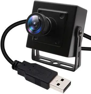 ELP 260fps USB Camera for Computer 2.9mm Wide Angle Lens Lighturn Camera 2MP Mini USB2.0 PC Camera CMOS OV4689 260FPS@360P 120FPS@720P 60FPS@1080P FHD Webcam High Frame Camera for Jetson Nano, Black