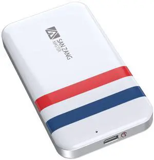 SAN ZANG MASTER Portable SSD 256 GB, USB C External Solid State Drive with 2 in 1 Cable, Up to 550MB/s, USB 3.1 Gen1, Portable External SSD Data Storage for PC, Mac, Android, Gaming Consoles