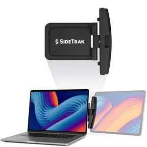 SideTrak Swivel Tablet Mount | Mount for Phones, iPads, Tablets, and Other | Compatible with iPad and Apple Sidecar | Tablet Holder with Kickstand | for Laptops and Countertops | Holds Up to 1 lb.