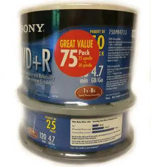 Sony Corporation - 50DPR47LS4 - Sony 16x DVD+R Media