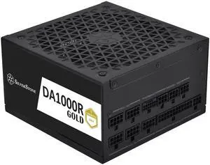 SilverStone Technology Decathlon DA1000R Gold Cybenetics Gold 1000W PCIe 5.0 Fully Modular ATX 3.0 Power Supply, SST-DA1000R-GM