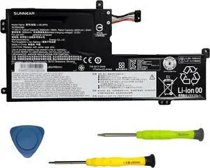 SUNNEAR L18C3PF2 36Wh Battery Replacement for Lenovo Ideapad L340-15API L340-15IWL Touch L340-17API L340-17IWL Series Laptop L18L3PF1 L18M3PF2 L18D3PF1 11.25V 3320mAh