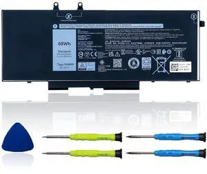 OUWEE 3HWPP Laptop Battery Replacement for Dell Latitude 5401 5410 5411 5501 5510 5511 Precision 3541 3551 Inspiron 7706 2-in-1 Inspiron 17 7500/7506 2-in-1 Black 10X1J N2NLL 1VY7F 451-BCMN 15.2V 68Wh