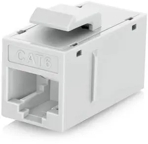 Everest 48-Pack Cat6 RJ45 Keystone Coupler - Female to Female - Cat 6 Couplers - Ethernet Cable Extender
