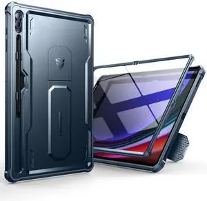 Dexnor Case for Samsung Galaxy Tab S10 Ultra (2024), S9 Ultra(2023), S8 Ultra(2022) 14.6 Inch, [Built in Screen Protector & Kickstand] with Pen Holder Heavy Duty Shockproof Protective Cover - Blue