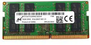 MICRON 16GB SO-DIMM DDR4 Dual 2RX8 PC4-19200 2400MHZ Memory MTA16ATF2G64HZ-2G3H1