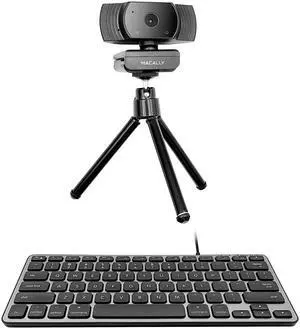 Macally Backlit Compact Keyboard and a 1080P Webcam, Ultimate Mac Accessories