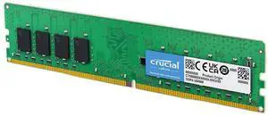 Crucial 32GB DDR4 RAM, 3200MHz (PC4-25600) CL22 Desktop Memory, UDIMM 288-Pin, Downclockable to 2933/2666MHz, Compatible with Intel and AMD Ryzen - CT16G4DFRA32A