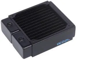 Alphacool NexXxos XT45 Full Copper 120mm Radiator V.2, 120mm x 1, Single Fan