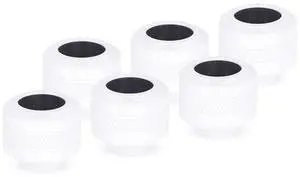 Alphacool 17483 Eiszapfen PRO 13mm HardTube Fitting G1/4 - White Sixpack