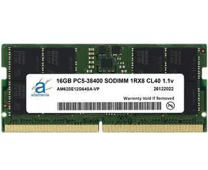 Adamanta 16GB (1x16GB) DDR5 4800MHz PC5-38400 SODIMM 1Rx8 CL40 1.1v Laptop Notebook Memory Module Upgrade RAM