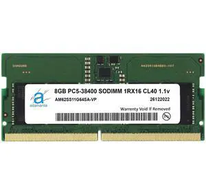 Adamanta 8GB (1x8GB) DDR5 4800MHz PC5-38400 SODIMM 1Rx16 CL40 1.1v Laptop Notebook Memory Module Upgrade RAM