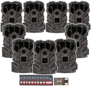 Stealth Cam Browtine 14MP Camera (9-Pack) Bundle with 32GB Memory Card (9-Pack) and Card Reader (21 Items)