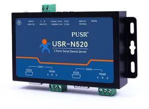 PUSR 2 Port Serial RS485 to Ethernet Converter Supports MQTT Modbus RTU to Modbus TCP USR-N520