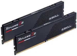 G.SKILL Ripjaws S5 Series (Intel XMP 3.0) DDR5 RAM 48GB (2x24GB) 6400MT/s CL36-48-48-102 1.40V Desktop Computer Memory UDIMM - Matte Black (F5-6400J3648G24GX2-RS5K)