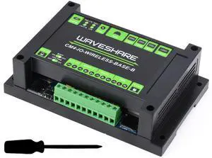 waveshare Industrial IoT 5G/4G/LoRa Wireless Expansion Board with UPS Module for Raspberry Pi Compute Module 4 Lite/eMMC Series, with CSI/HDMI/USB/Gigabit Ethernet/CAN / RS485 / M.2 B Key Interfaces