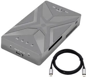 ChenYang Dual M.2 NVME SSD to USB 3.2 GEN 2x2 20Gbps 2 in 1 Combo JBOD HDD Disk Drive Enclosure Adapter with Built-in Cooling Fan