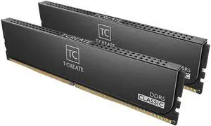 TEAMGROUP T-Create Classic 10L DDR5 64GB Kit (2 x 32GB) 5600MHz (PC5-44800) CL46 Hynix IC Desktop Memory Module Ram, Supports Both Intel & AMD - CTCCD564G5600HC46DC01, Black-UDIMM