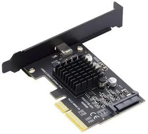 ChenYang USB 3.2 Gen2x2 Type-C Front Panel Socket to PCI-E 4X PCI Express Expansion Card Adapter
