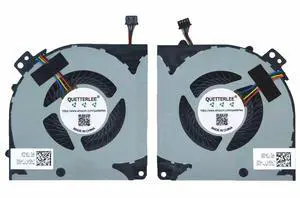 QUETTERLEE Replacement New Laptop CPU and GPU Cooling Fan for Gigabyte Aorus X7 X9 DT V5 V6 V7 Series DFS200005AA0T FH37 DFS541105FC0T FH38 DC5V 0.50A Fan