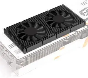 GPU Backplate Radiator, Aluminum Alloy Graphics Card Backplane Heatsink 4 Pin Backplane Memory Cooler for RTX3090 3080 3070