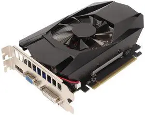 for HD7670 Graphics Card, 4GB GDDR5 Graphics Card 128bit 1000MHz Frequency PCIe 2.1 for, VGA, Single Fan Graphics Card for PC