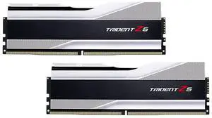 G.SKILL Trident Z5 Series (Intel XMP 3.0) DDR5 RAM 64GB (2x32GB) 6000MT/s CL32-38-38-96 1.40V Desktop Computer Memory UDIMM - Metallic Silver (F5-6000J3238G32GX2-TZ5S)