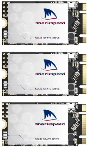 2242 NGFF 128GB M.2 SSD SHARKSPEED Plus Internal M2 SSD 3D NAND SATA III 6 Gb/s,Solid State Drive for Notebooks Desktop PC [M.2 2242 128GB(3Packs)]