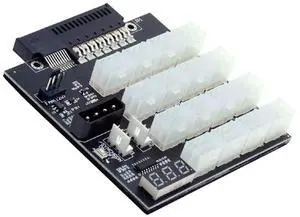 Cablecc 14+10Pin Flex Slot Server Power Board to 16x6Pin Power Supply Board for CHIA ETH BTC Mining Miner