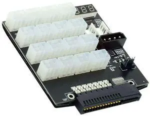 chenyang CY 52.10mm 10+14Pin Power Slot to ATX 6Pin 16 Ports Flex Slot Server Power Supply Board Adapter for CHIA ETH BTC Mining Miner