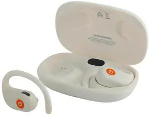 SIVGA SO1 Open Ear Headphone, Bluetooth 5.3 True Wireless Earbuds for Sport, Running, Cycling & Workouts with Digital Display Charging Case (White)