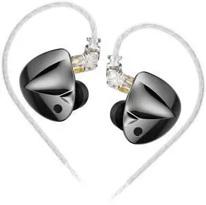 KZ DFi Tunable IEM Eabuds for Audiophile,KZ HiFi Dyanmic Driver in Ear Monitor Heavy Bass in Ear Headphone,Stereo DJ Earphone (No Switch, Without Mic)