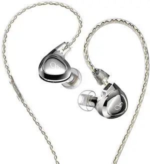 SHANLING SONO Headphones Wired Earbuds,in Ear Monitor Hi-Res 2DD+1BA IEMs,in-Ear Earphones,Triple Dynamic Hybrid Lossless Earphones,2 pin 0.78mm,3.5mm Plug,Two Pair Replaceable Tunning Nozzles