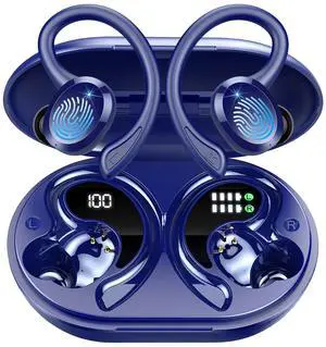 Wireless Earbuds Bluetooth Headphones Sport, Bluetooth 5.3 Earbud 3D HiFi Stereo Over Ear Buds, 48Hrs Earhooks Earphone with Noise Cancelling Mic, IP7 Waterproof Headset for Workout/Running/Gym