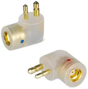 okcsc MMCX Cable Connector Work for MMCX Cable Connected to Etymotic ER4P ER4B ER4S ER4PT ER6I Earphone Compatible for Etymotic Series Earphone in Curved Shape Transparent