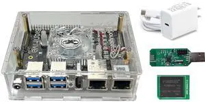 youyeetoo VisionFive2 RISC-V Single Board Computer, Quad Core, 8GB with WiFi dongle, StarFive JH7110 with 3D GPU, Dual Ethernet Port with 2 x 1Gbit, for IOT/AI (Kit 5, Version v1.3B)