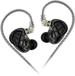 KZ ZAR in-Ear Monitor 7BA+1DD Hybrid 8 Drivers Gaming Earbuds HiFi Bass Noise Isolation Earphones, Clarity in All Frequency Stereo Sound Comfortable Headphones for Audio Engineers, Musicians(No Mic)