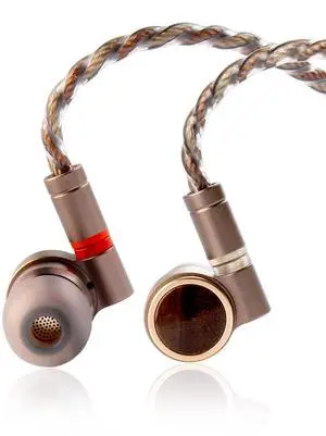 Kinboofi TINHIFI T4 Plus in-Ear Monitor Headphone, 10mm Magnetic CNT Driver Earbuds Headphone, IEM Earphone with Detachable Silver-Copper Cable for Audiophile Musician