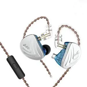 Kinboofi KZ AS16 in Ear Monitor Earphone Pure 8 Balanced Armature Drivers Per Side, KZ Stage Monitor Earphone High Fidelity Earbuds Headphone(with Mic,Blue)