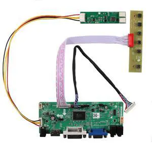 VSDISPLAY DVI VGA Audio LCD Controller Board Work for 14.9inch 1280x390 LTA149B780F 30 PIN LVDS Interface 2CCFL Backlight LCD Screen