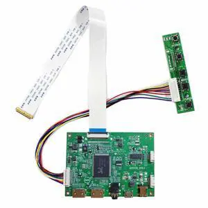 VSDISPLAY Mini LCD Controller Board Work for 11.6 13.3 14 15.6 17.3 in 1920x1080 LP156WF4 SP L1 N116HSE N133HSE B140HAN01 B156HAN01 B156HTN03 N156HGE NV156FHM Edp 30 Pin Wled LCD Sreen