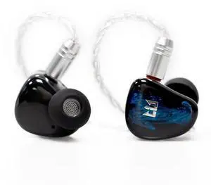 keephifi TRI Starriver in Ear Monitor Earbuds,Wired Earbuds Beryllium Dynamic Earphones+ Metal Titanium Diaphragm, Comfortable Wearing Ear Pressure Relief (Blue,3.5mm)