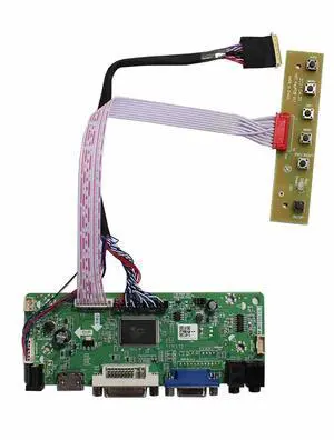 VSDISPLAY MI DVI VGA Audio Controller Board M.NT68676.3 Work for 15.6'' 17.3" 1600x900 LP156WD1-TLB1 LP173WD1 B173RW01 LTN173KT01-A01 N173FGE-L21 N17306-L02 LVDS 40 Pin WLED LCD Screen