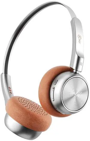 iKF R1 Wireless Bluetooth Headphones, Retro Classic Lightweight Headset, Builti-in Mic, 60H Playback, Dual Device Connectivity, Low Latency, App Customization,Throwback 80s 90s,OOTD, Brown