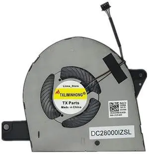 TXLIMINHONG New Compatible CPU Cooling Fan for DELL Latitude 5580 E5580 Series 0C5F86 EG50060S1-C330-S9A DC28000IZSL DFS541105FC0T FJ68 DC5V 0.5A Fan
