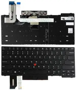 Suyitai Replacement for Lenovo ThinkPad E480 T480s L480 L380 T490 E490 E495 T495 L390 L490 T490 P43s T490/ L380 L390 Yoga 01YP360 01YP52 01YP280 01YP440 SN20P33310 PK131668200 US Backlit Keyboard