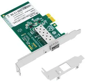 Gigabit Ethernet PCI Express PCI-E Network Card 10/100/1000Mbps SFP LAN Adapter Converter, PCI Express LAN Adapter Support Windows Server/Windows, Linux